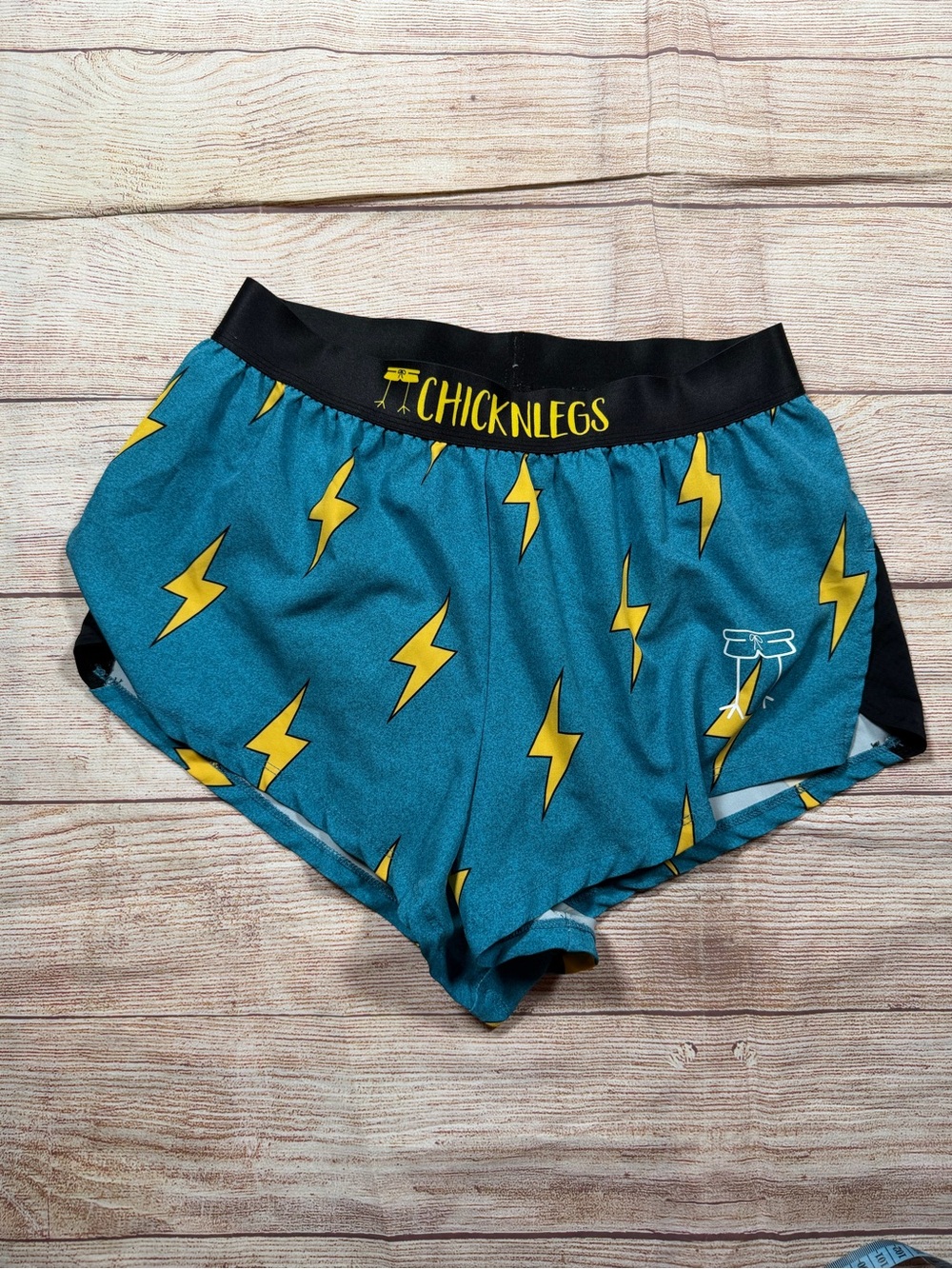 ChicknLegs Teal Lightning Athletic Shorts